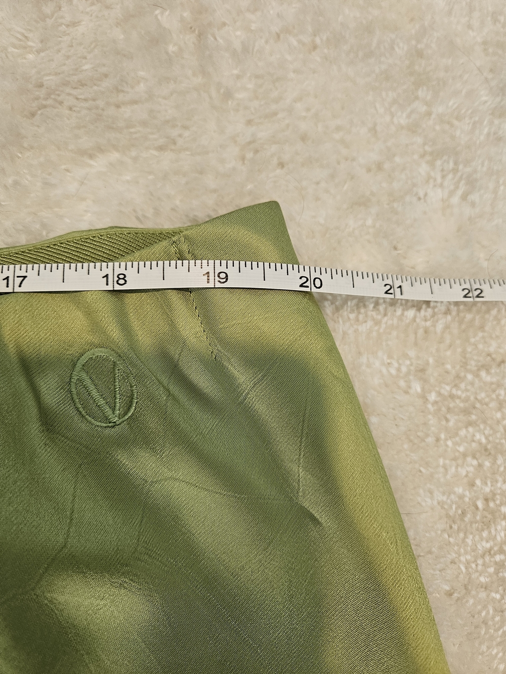NWT Vince Wide Leg Satin Pants Size 2X Green Formal Business Casual Feminine - Picture 5 of 8